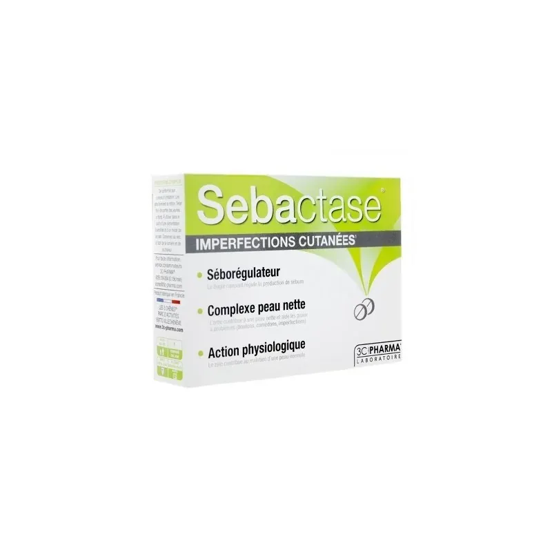 3 Chênes sebactase imperfections cutanées 30 COMP