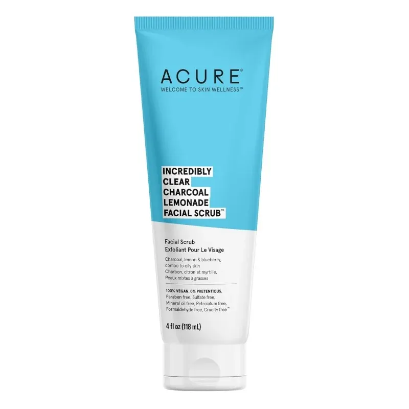 Acure Incredibly Clear Charcoal Lemonade Facial Scrub