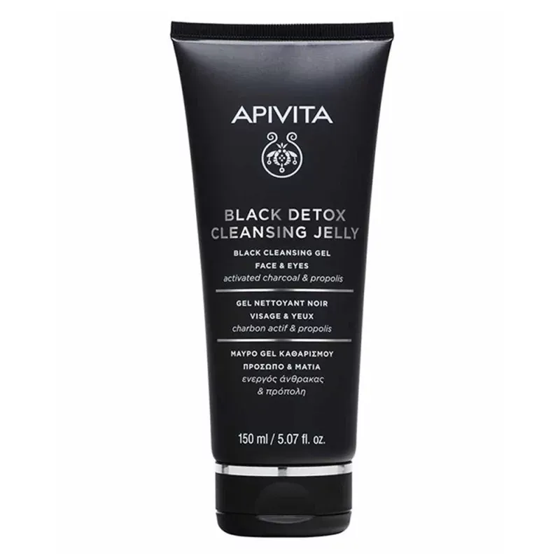 Apivita Gel Nettoyant Noir Visage & Yeux - 150ml                                      