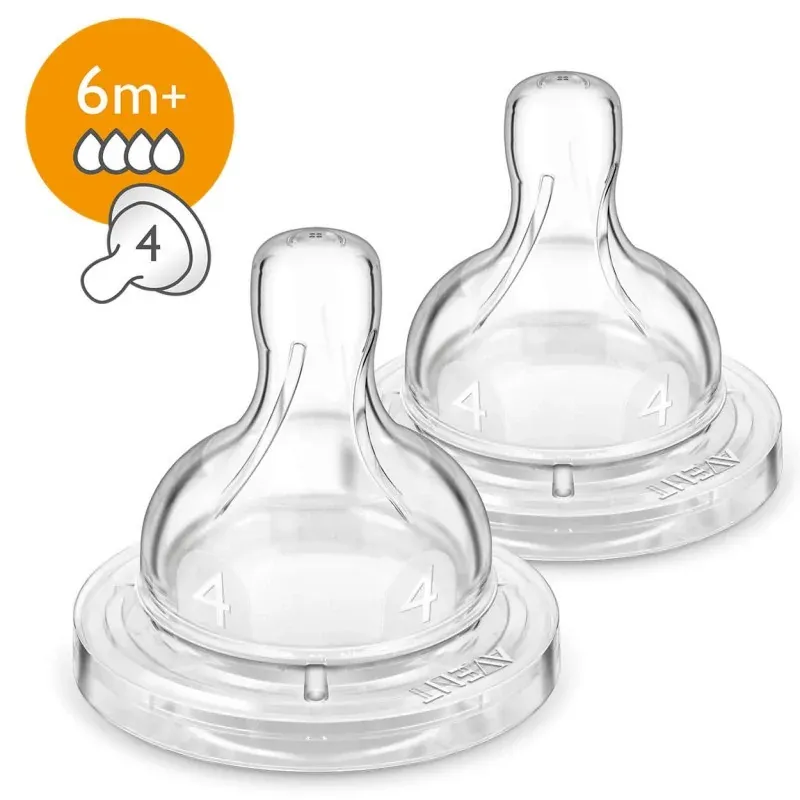 AVENT 2 TETINES CLASSIC -6M+ / 4T - SCF634/27