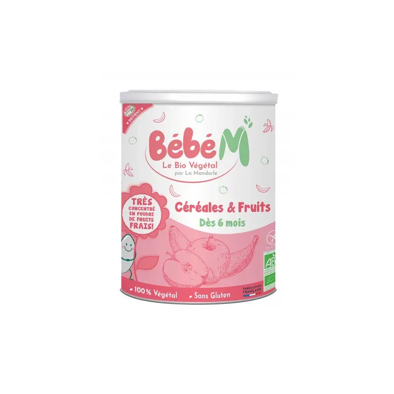 BÉBÉ M CÉRÉALES & FRUITS 400G (DÈS 6 MOIS)