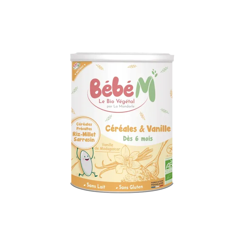 BÉBÉ M CÉRÉALES & VANILLE 400G (DÈS 6 MOIS)