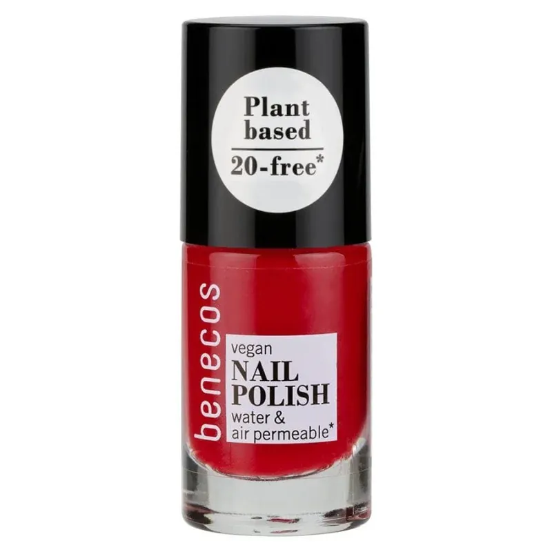 BENECOS NAIL POLISH - VINTAGE RED - PERMÉABLE À L'EAU ET À L'OXYGÈNE 5ML     