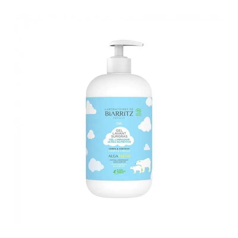 BIARRITZ ALGA NATIS GEL LAVANT SURGRAS CERTIFIÉ BIO 500ml