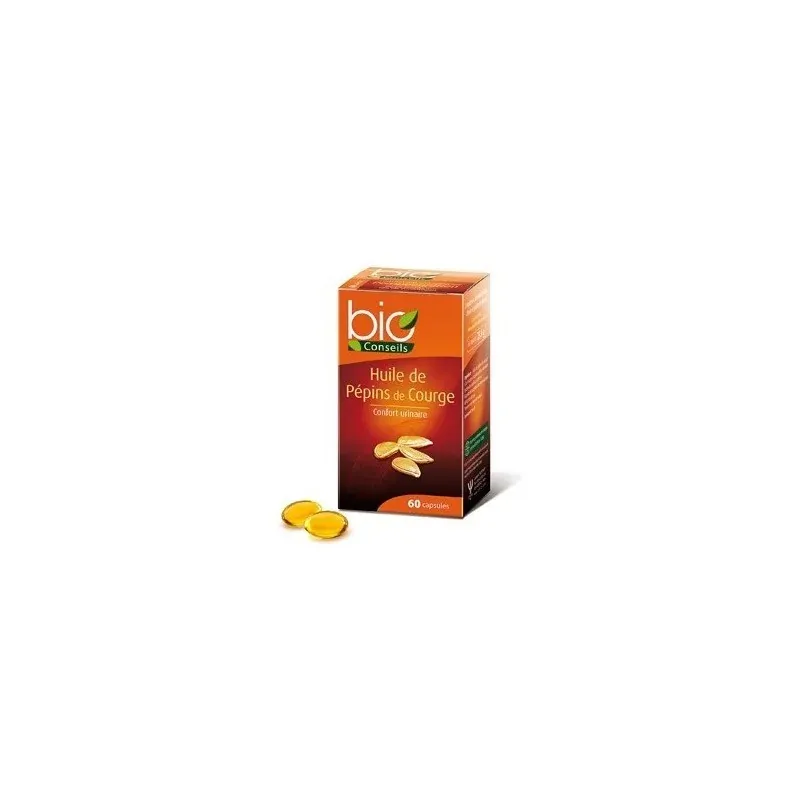 BIO CONSEILS HUILE DE PEPINS DE COURGE 60 CAPSULES