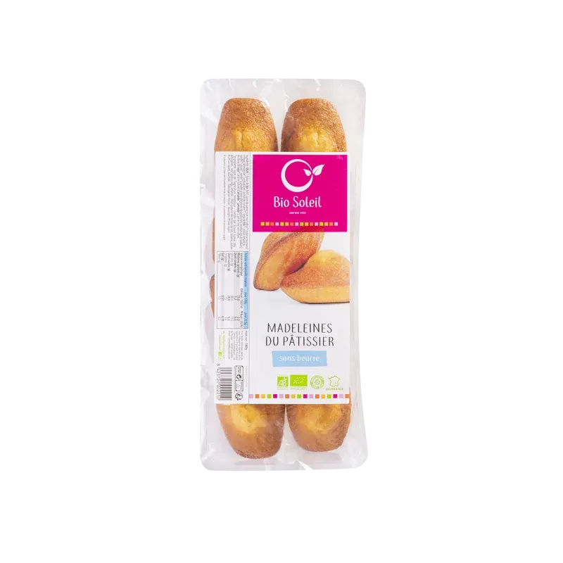 BIO SOLEIL MADELEINES SANS BEURRE 180G