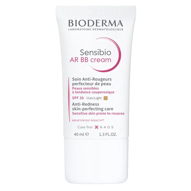 BIODERMA SENSIBIO AR BB CREAM CLAIR SOIN ANTI-ROUGEURS SPF30 PERFECTEUR DE PEAU 40 ML 