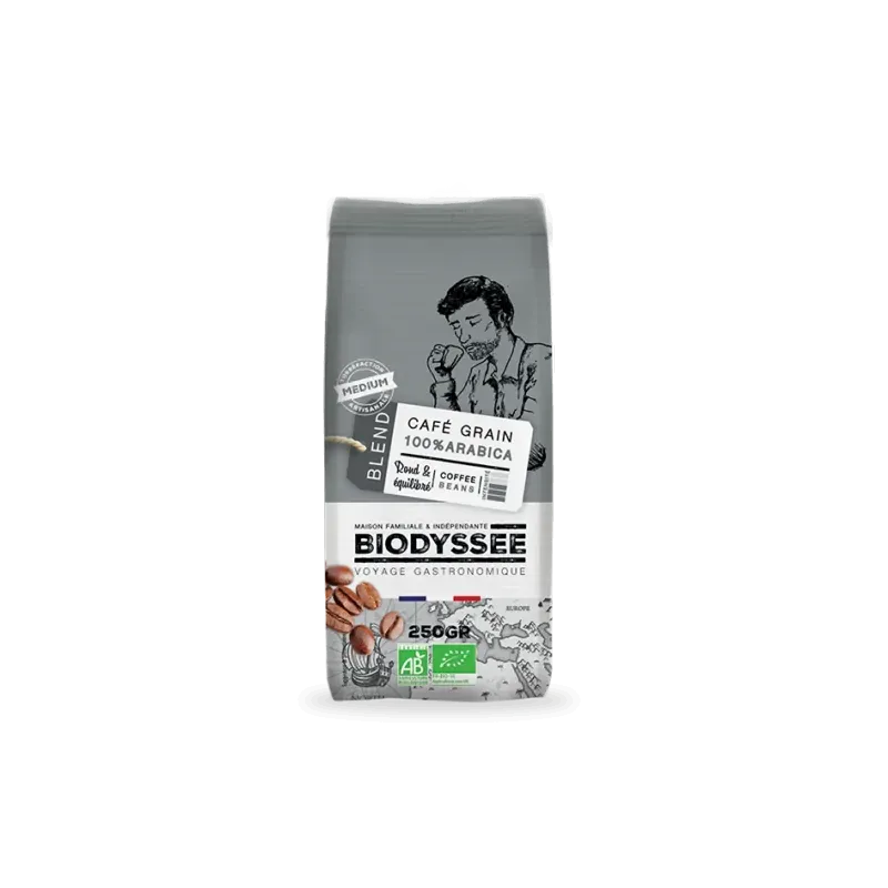 BIODYSSEE CAFE GRAIN 100 % ARABICA MEDIUM 250G