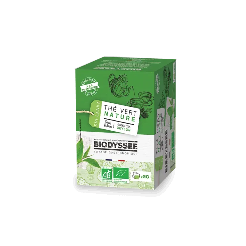 BIODYSSEE THE VERT NATURE CEYLAN 20 sachets