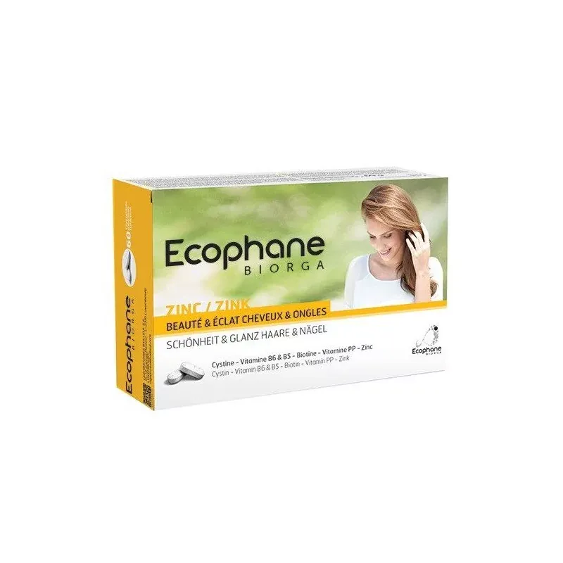 BIORGA ECOPHANE BEAUTE ET ECLAT CHEVEUX ET ONGLES 60 COMPRIMES