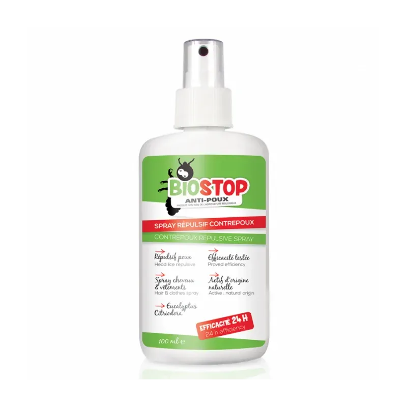 BIOSTOP SPRAY RÉPULSIF ANT POUX 100 ML