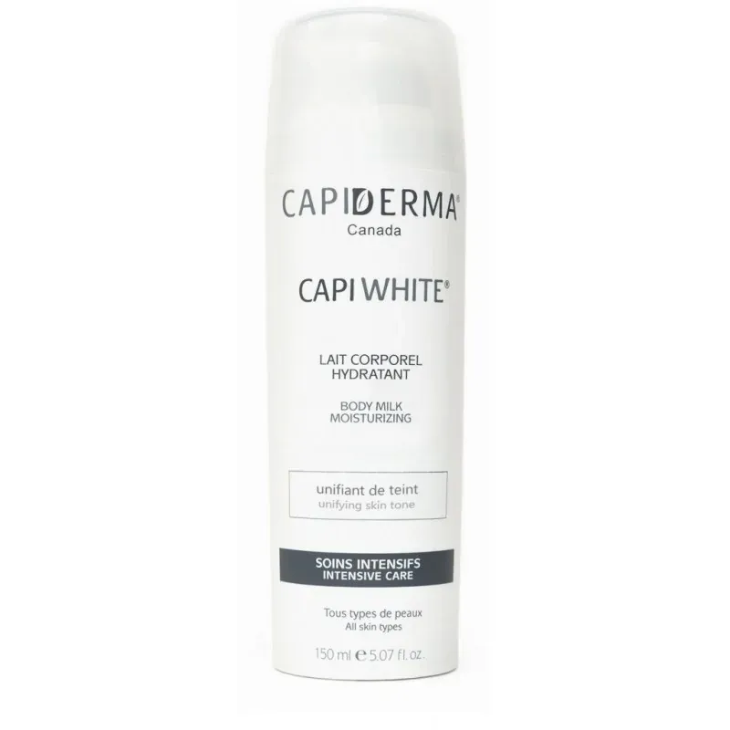 CAPIDERMA CAPIWHITE LAIT CORPOREL DÉPIGMENTANT INTENSIF HYDRATANT 150ML SOINS INTENSIFS