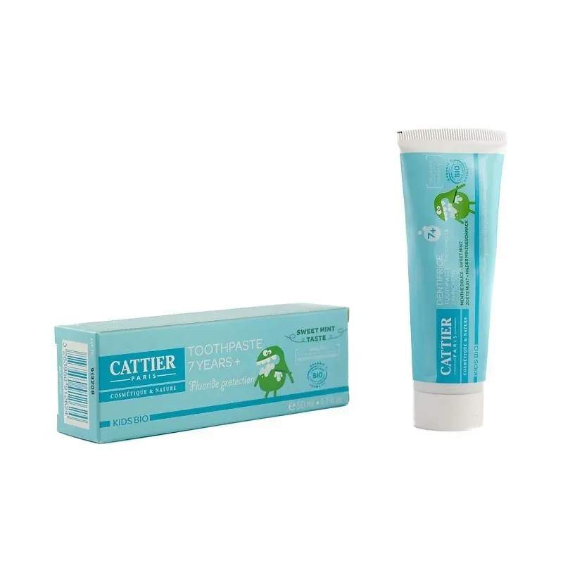 Cattier DENTIFRICE 7 ANS + GOUT MENTHE DOUCE 50ml