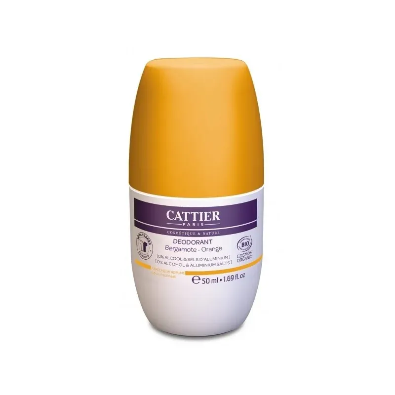 Cattier Déodorant Roll-on Fraicheur Agrume 50ml