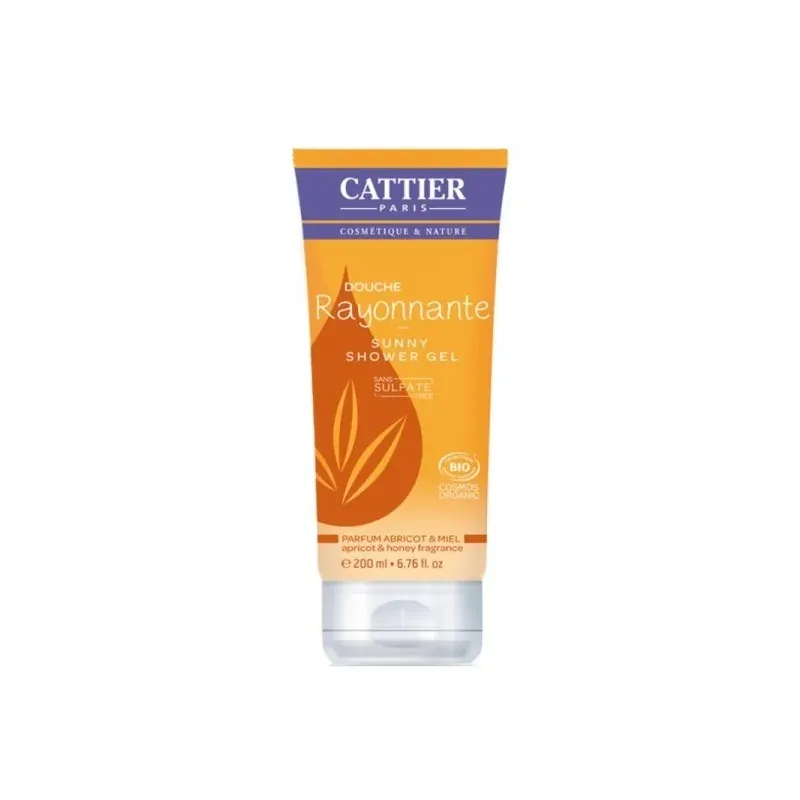 Cattier Douche Rayonnante SANS SULFATES Abricot Et Miel 200ML