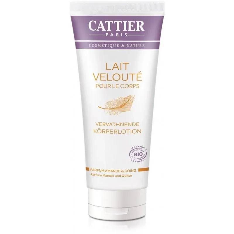 Cattier LAIT VELOUTE POUR LE CORPS-parfum AMANDE ET COING 200ml