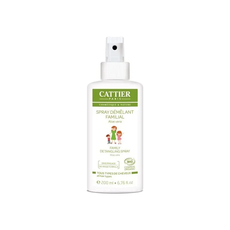 Cattier SPRAY DÉMÊLANT FAMILIAL – Sans rinçage 200ml