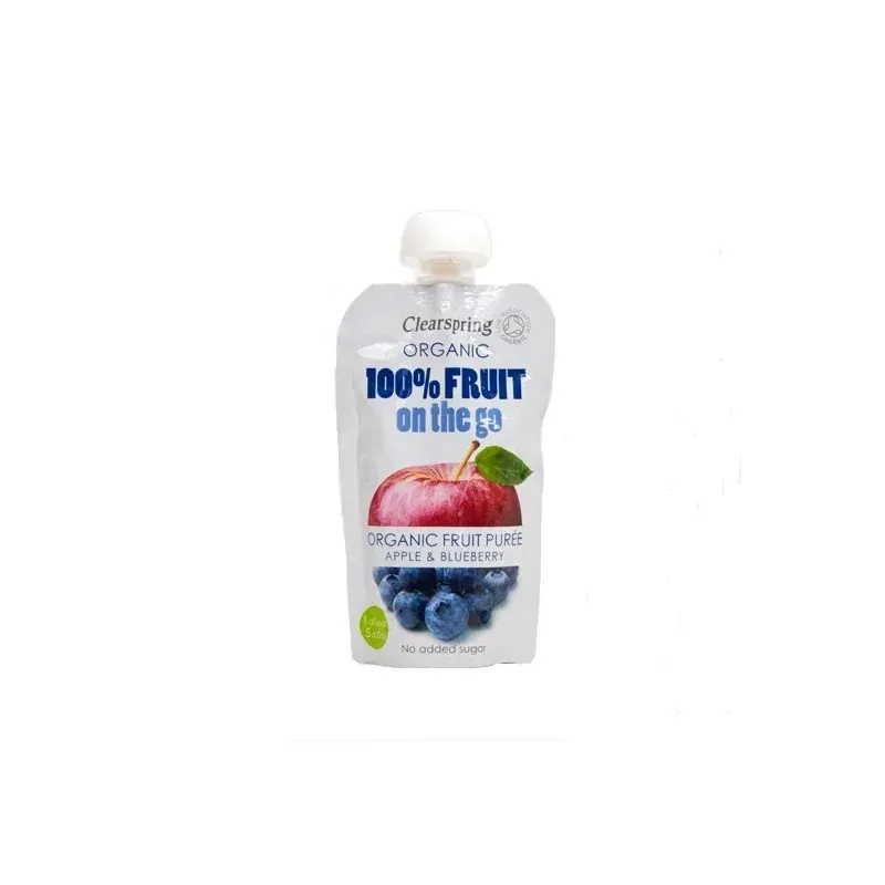 CLEARSPRING PUREE DE FRUITS POMME MYRTILLE 120G