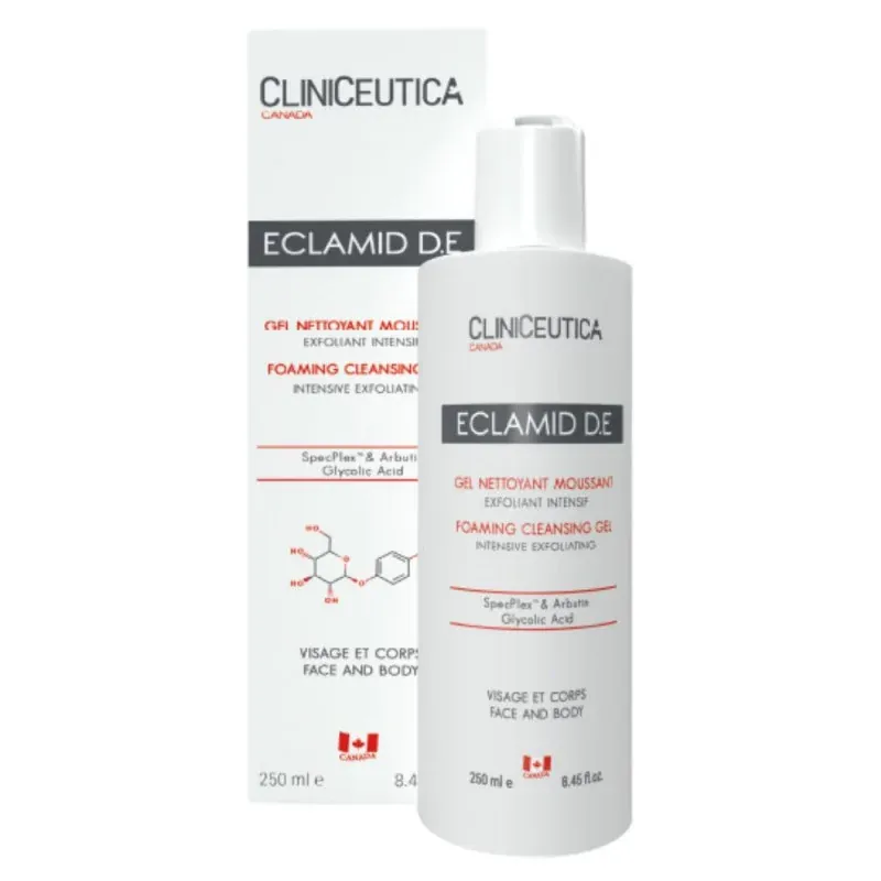 Cliniceutica Eclamid D.E Gel Nettoyant Moussant Exfoliant – 250ml                     