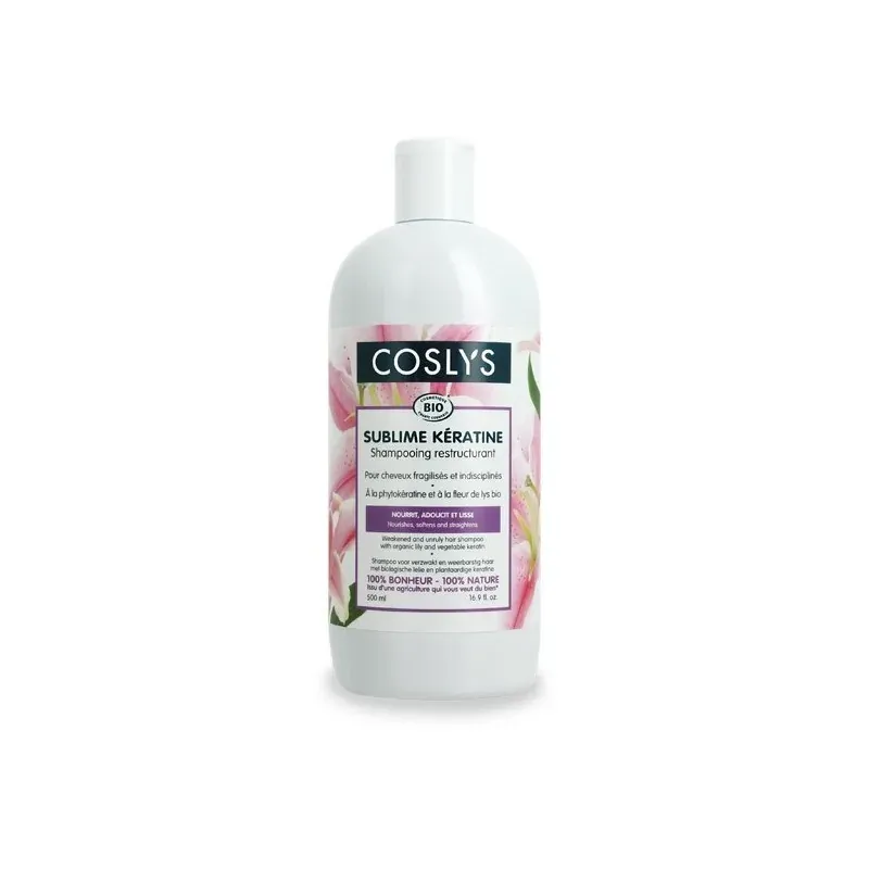 COSLYS SHAMPOOING KERATINE CHEVEUX FRAGILISES ET INDISCIPLINES 500ML