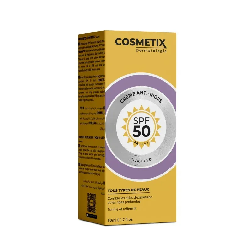 COSMETIX DERMATOLOGIE SOIN 2X1 ANTI-RIDES SPF50 50ml