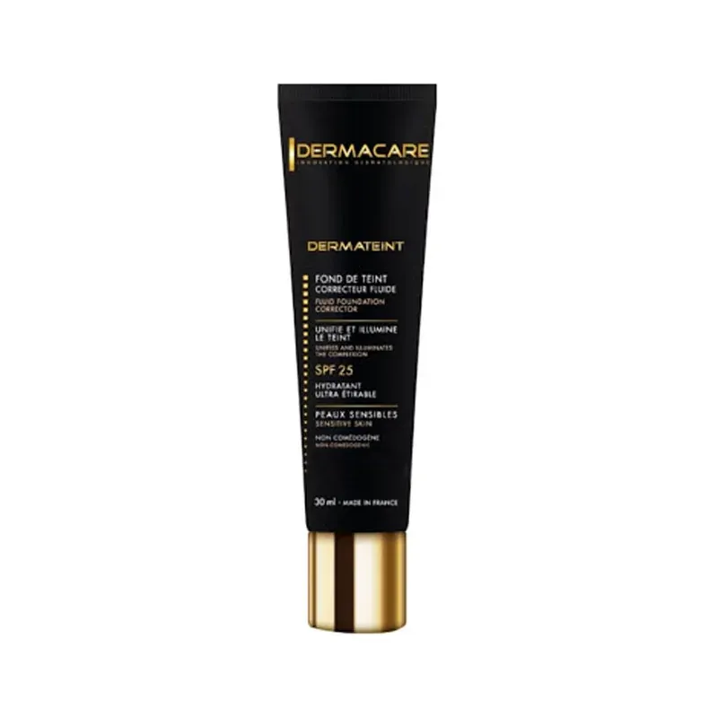 DERMACARE DERMATEINT FOND DE TEINT CORRECTEUR FLUIDE NOISETTE N°30 – 30 ML