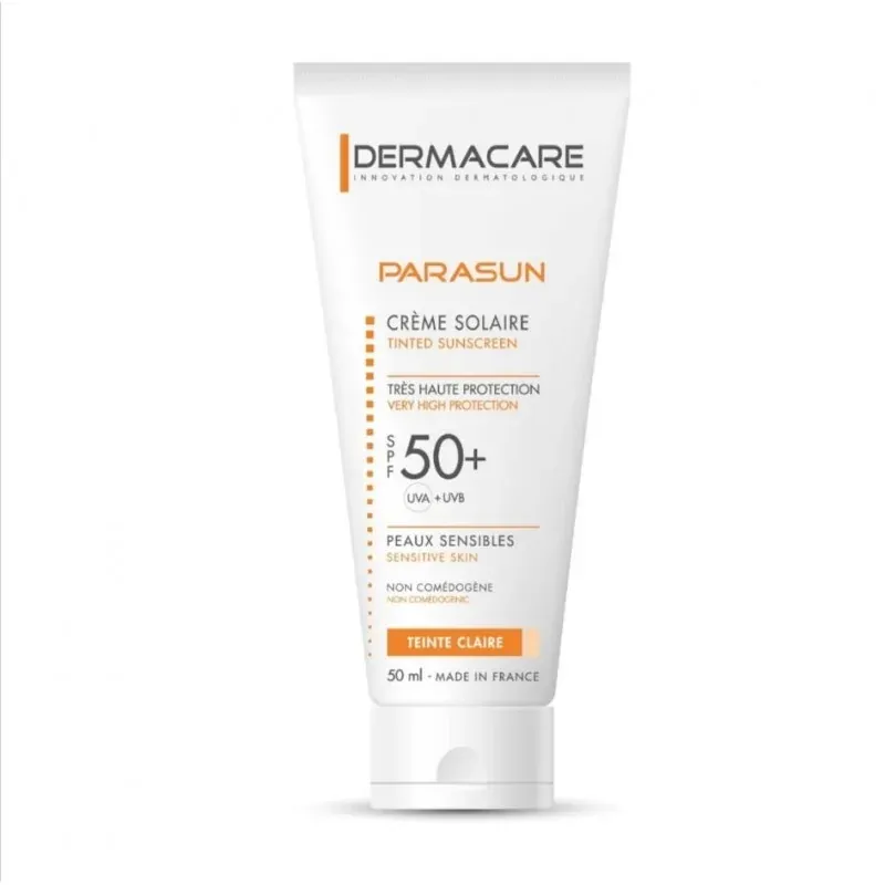 dermacare parasun Crème Solaire SPF 50+ Teinte Claire 50 ml