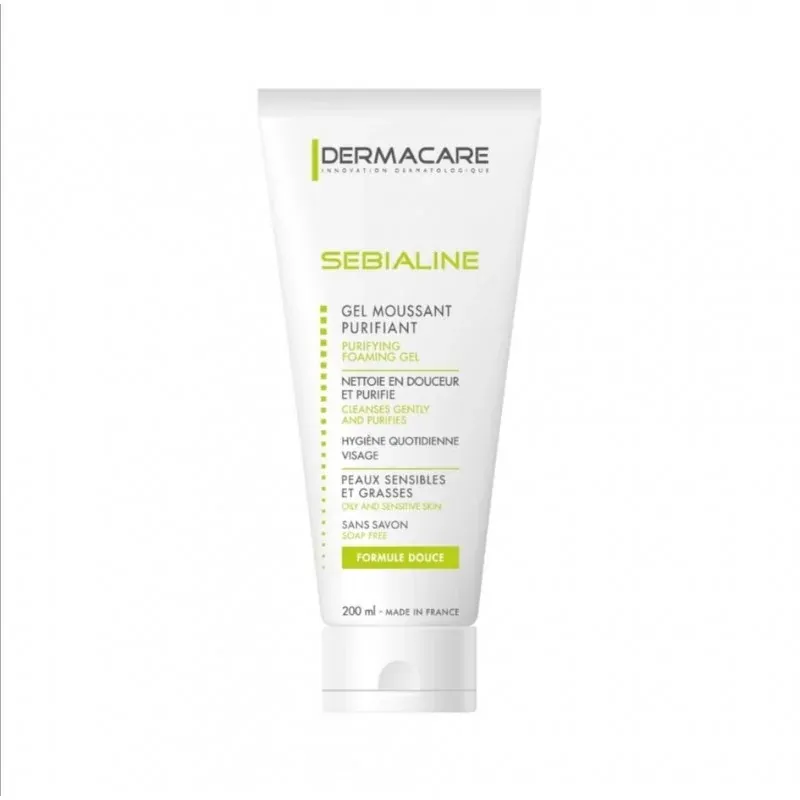 DERMACARE SEBIALINE GEL MOUSSANT PURIFIANT 200 ML                                     