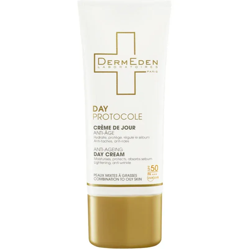 Dermeden crème de jour anti age spf 50+ peaux mixtes à grasses