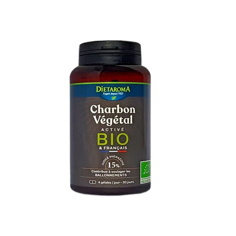 DIETAROMA CHARBON VEGETAL BIO 120 GELULES