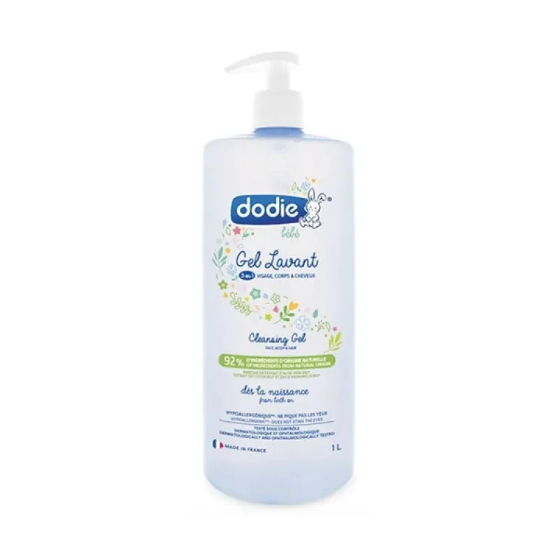 DODIE GEL LAVANT 3-EN-1 1L Visage & Corps & Cheveux