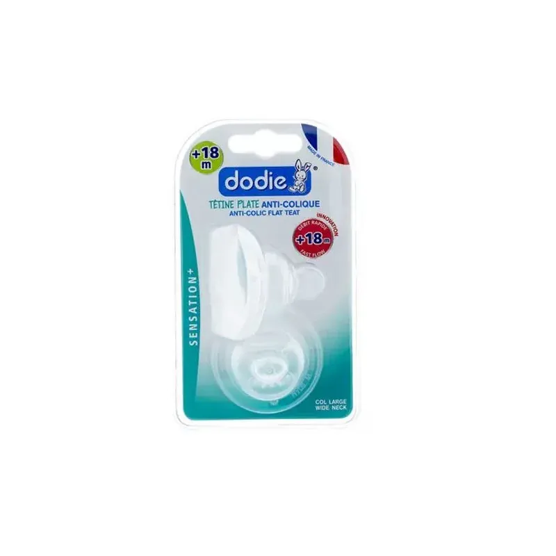 DODIE TETINE PLATE SENSATION+ ANTI COLIQUE D5 +18M X2