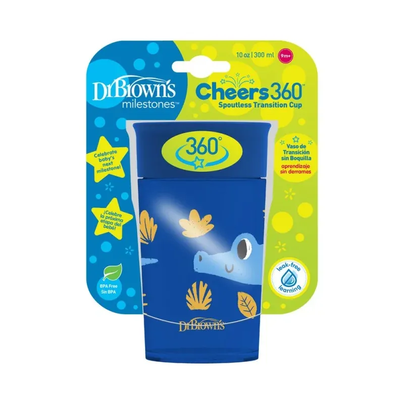 Dr Brown’s Cheers 360° cup bleu 300 ml