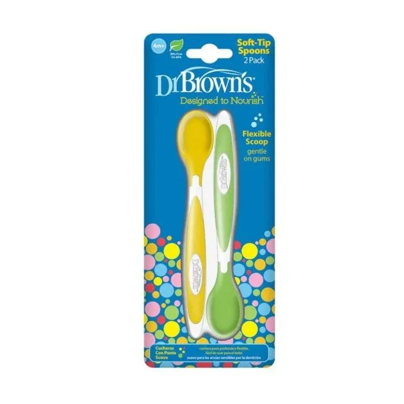 DR BROWNS CUILLERE A POINTE SOUPLE PACK DE 2