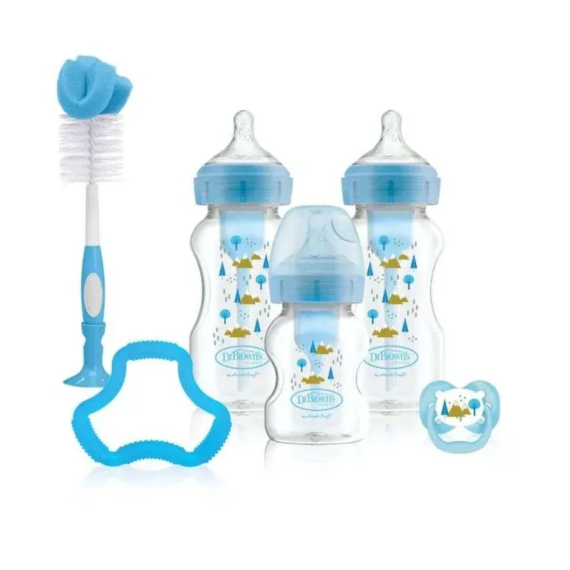 DR BROWNS KIT DE BIBERONS ANTI COLIC OPTIONS+ Bleu