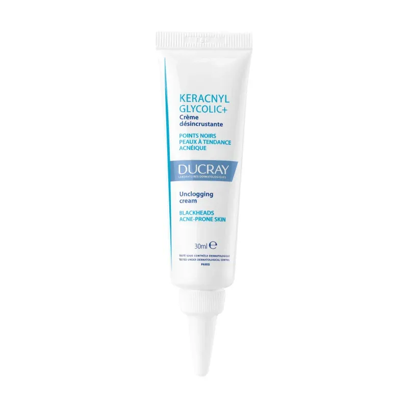 Ducray Crème désincrustante KERACNYL GLYCOLIC+ 30 ml