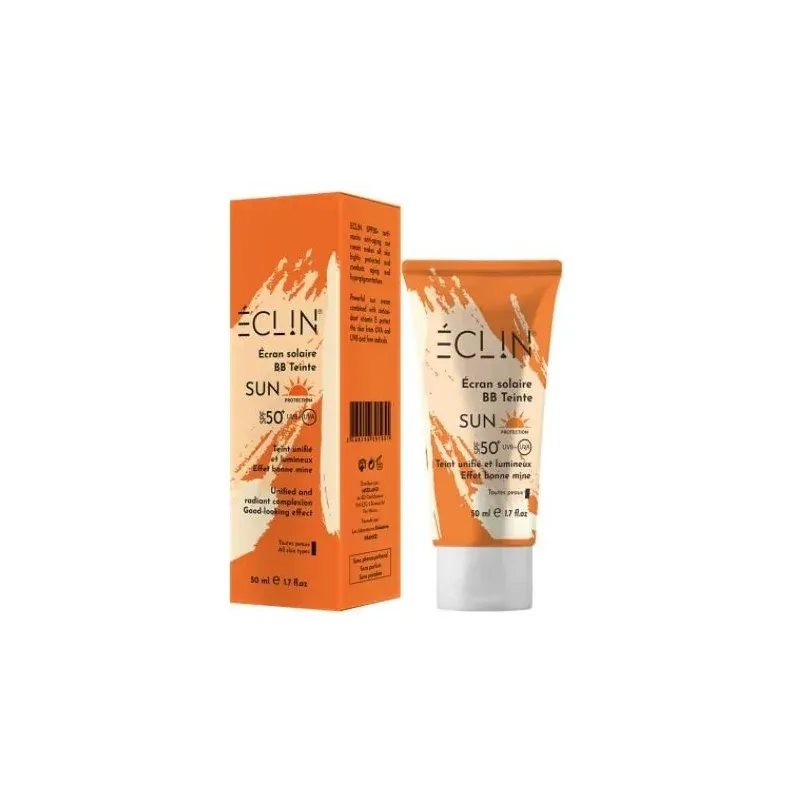 Eclin crème solaire SPF50+ BB teintée 50ml