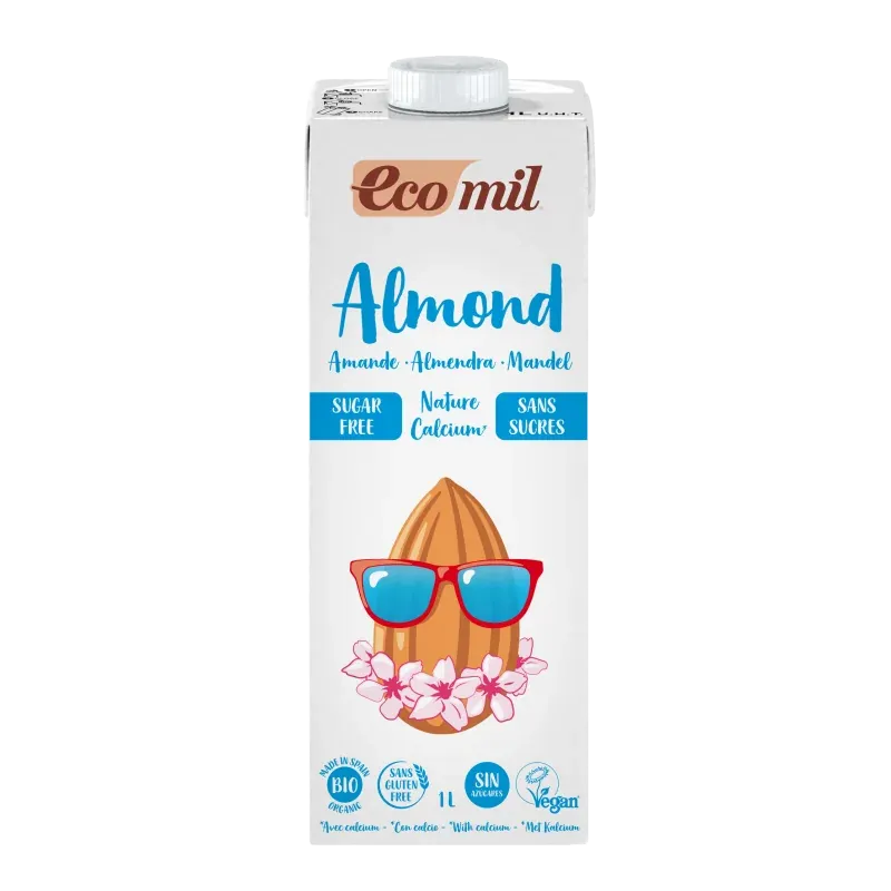 Ecomil BOISSON D'AMANDE CALCIUM SANS SUCRE 1 L