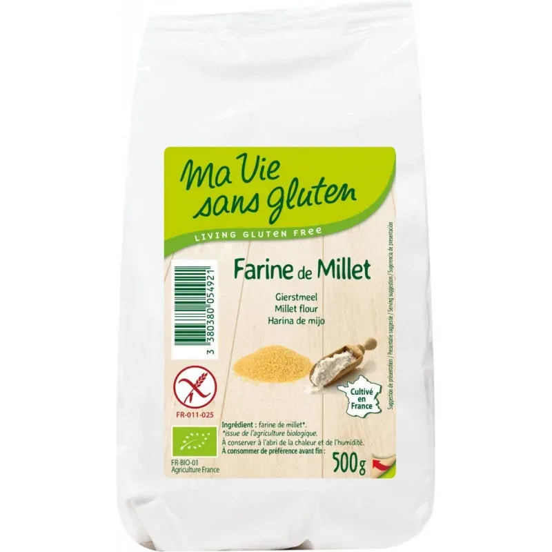 Ma Vie Sans Gluten Farine bio de millet 500G