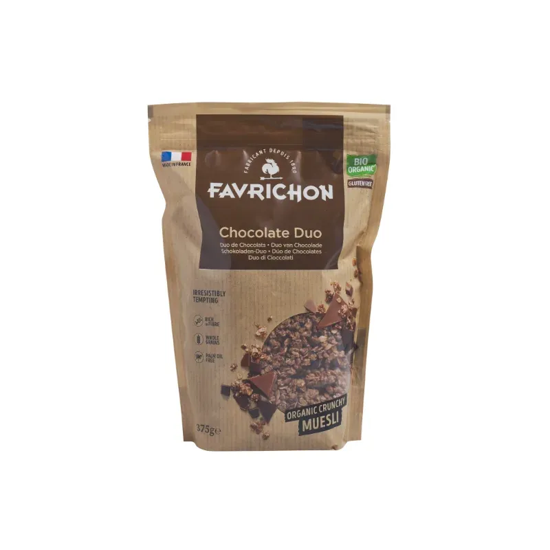 FAVRICHON MUESLI CROUSTILLANT DUO DE CHOCOLAT SG 375G