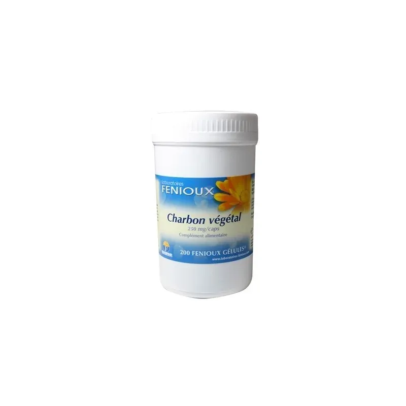 Fenioux charbon vegetal 200 capsules