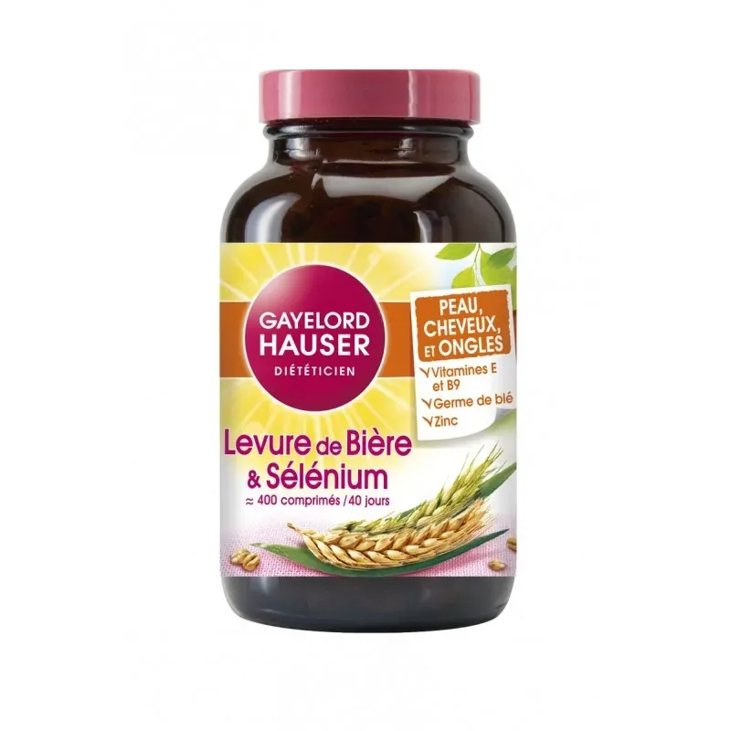 GAYELORD HAUSER LEVURE DE BIERE ET SELENIUM 400 COMPRIMÉS