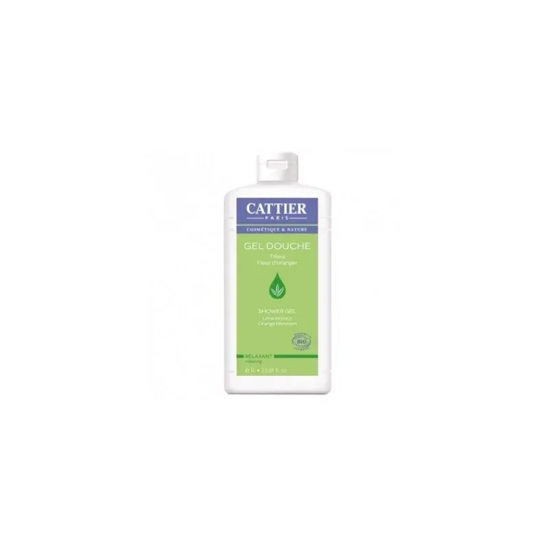 Cattier GEL DOUCHE RELAXANT - TILLEUL / EAU FLEUR D'ORANGER 1L