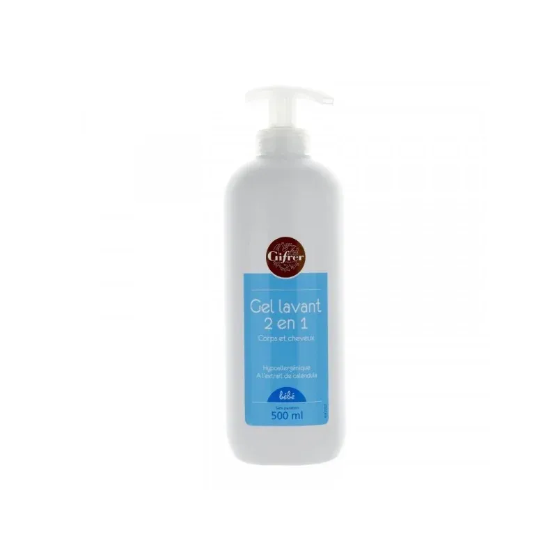 GIFRER GEL LAVANT 2 EN 1 CORPS ET CHEVEUX 500 ML