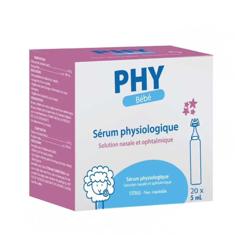 GILBERT PHY SERUM PHYSIOLOGIQUE 20X5ML