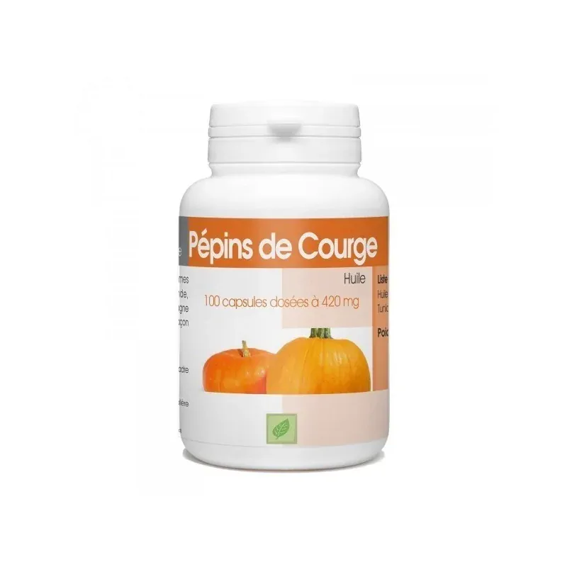 GPH DIFFUSION HUILE DE PÉPINS DE COURGE - 100 CAPSULES À 420 MG