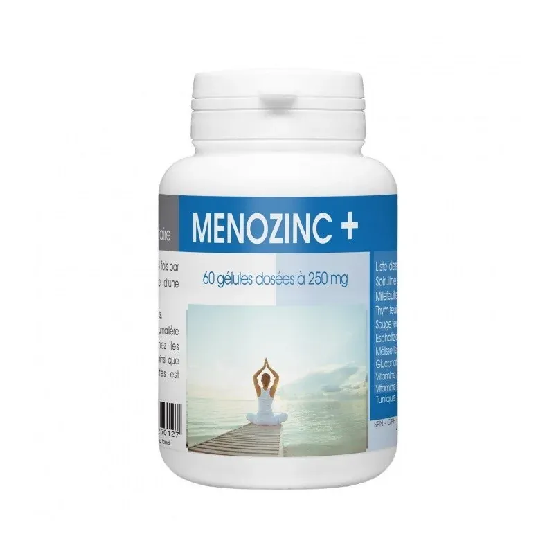 GPH Diffusion MENOZINC + 250MG - 60 GÉLULES