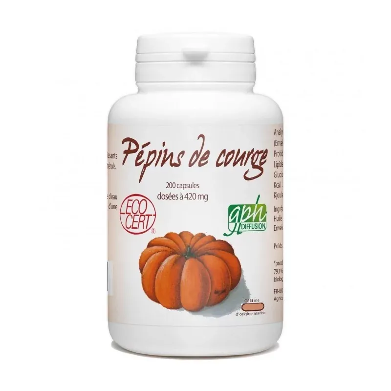 GPH DIFFUSION PEPINS DE COURGE 200 capsules