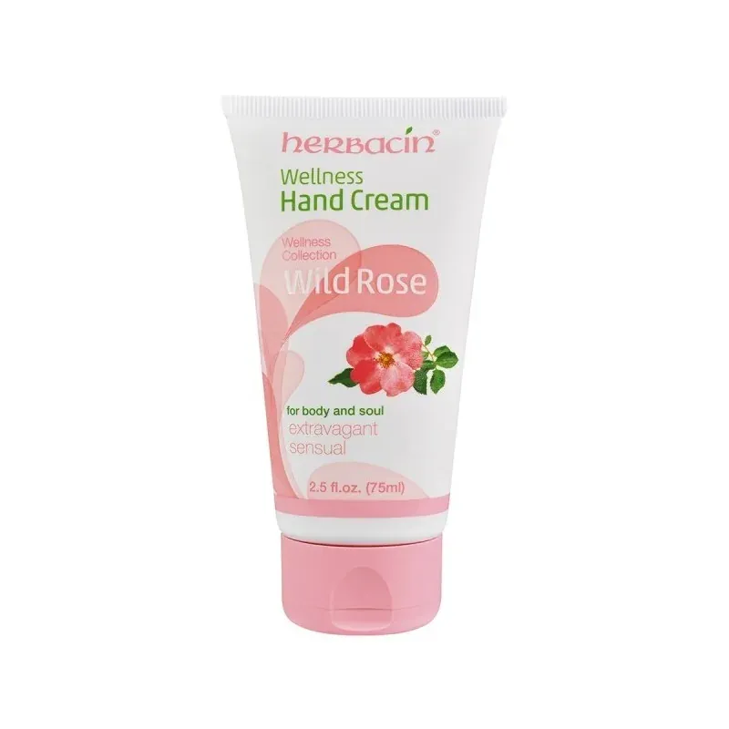 Herbacin wellnes rose sauvage crème mains tube de 75 ml