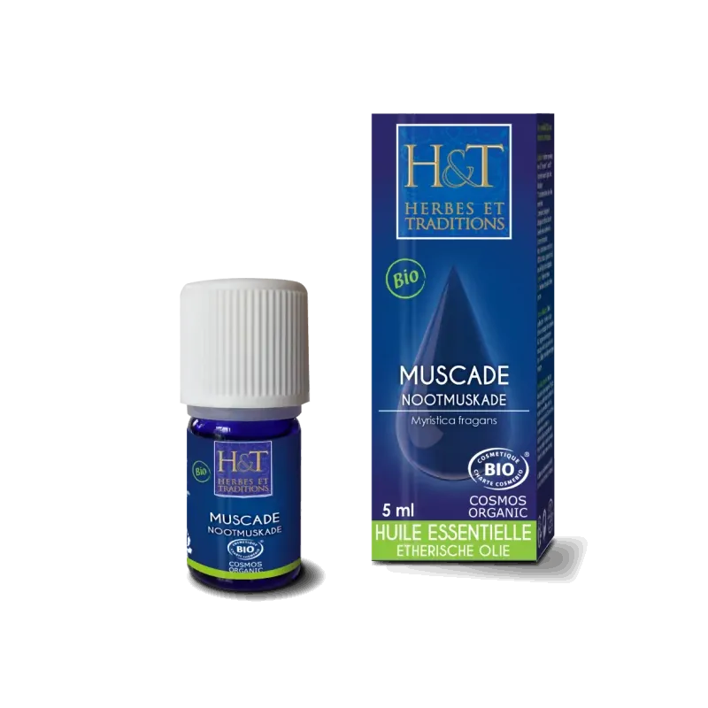 HERBES ET TRADITIONS HUILE ESSENTIELLE - MUSCADE (NOIX) BIO 5ML